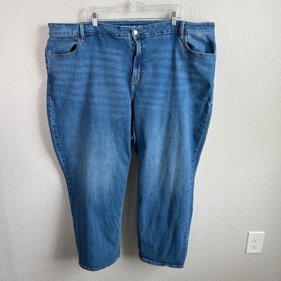 Old Navy Jeans Women's 28 Short Plus Size High Rise Loose Straight Leg Relaxed - Picture 1 of 6